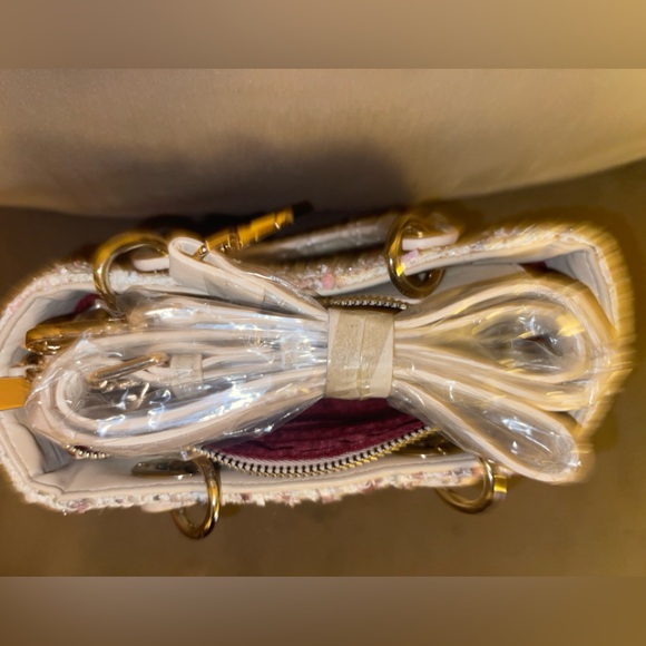 Beige Tweed Mini Handbag - Picture 4 of 7